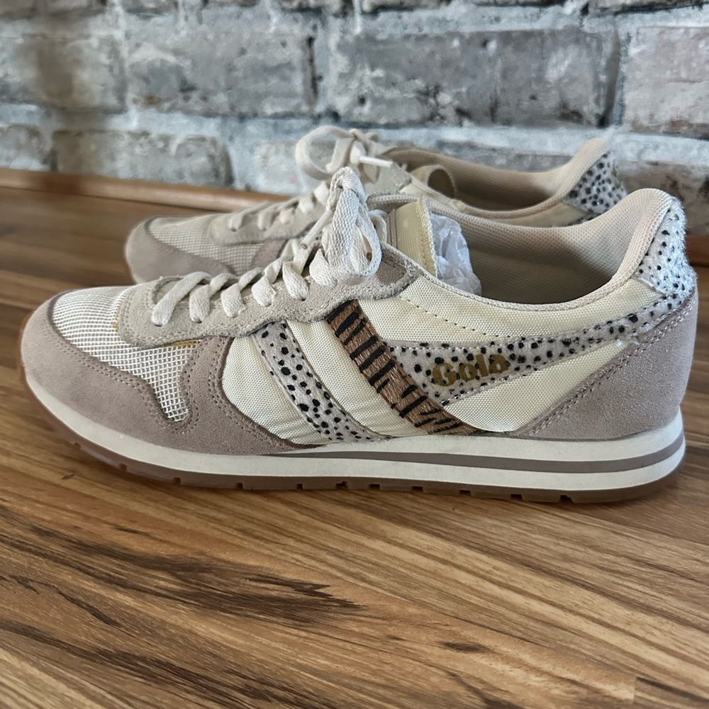 Gola Women’s Daytona Safari Sneakers SZ 10 Animal Print Suede Mesh Fabric CBL019